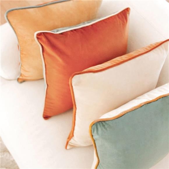 Decorative Throw Pillow Covers Cushion Cases, Set of 4 Soft Velvet Modern - Picture 5 of 6